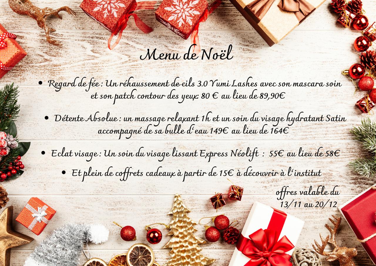 Menu de noël